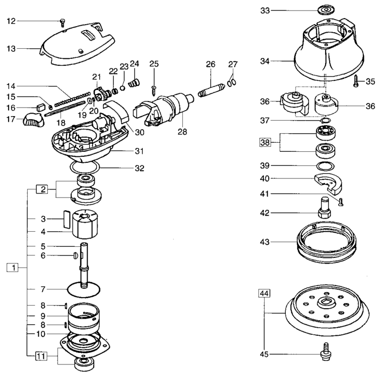 Festool LEX 125/3/M / 692048 Spare Parts