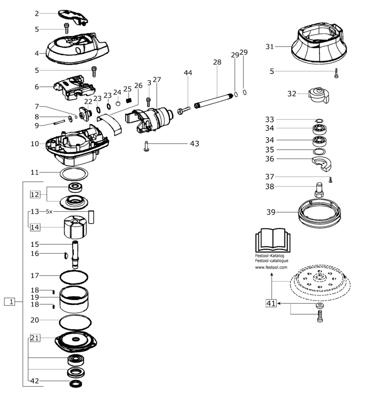 Festool LEX 2 150/11 / 494018 Spare Parts