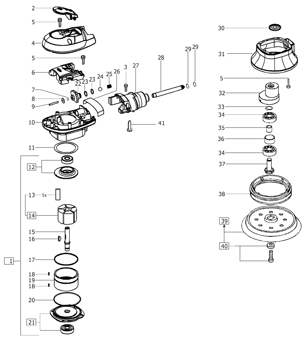 Festool LEX 2 185/7 / 202881 Spare Parts