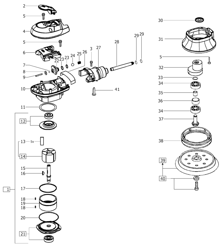 Festool LEX 2 185/7 / 491525 Spare Parts