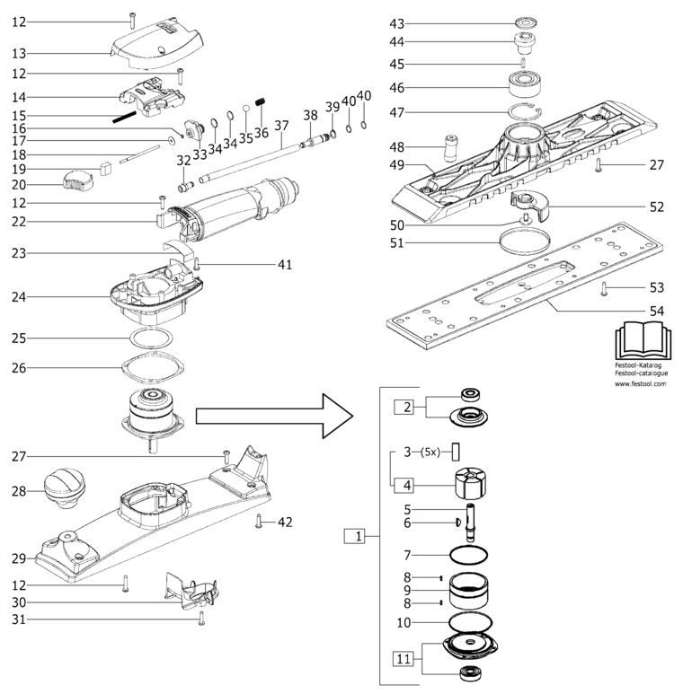 Festool LRS 400 / 491892 Spare Parts