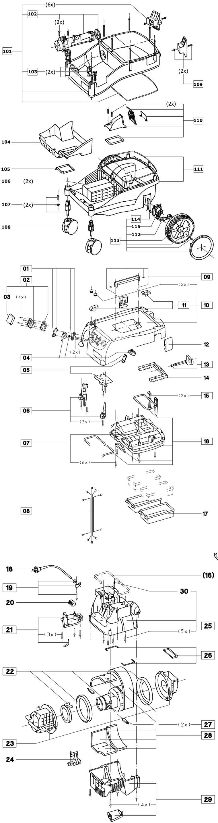 Festool CTL 22 E GB 240V / 493590 Spare Parts