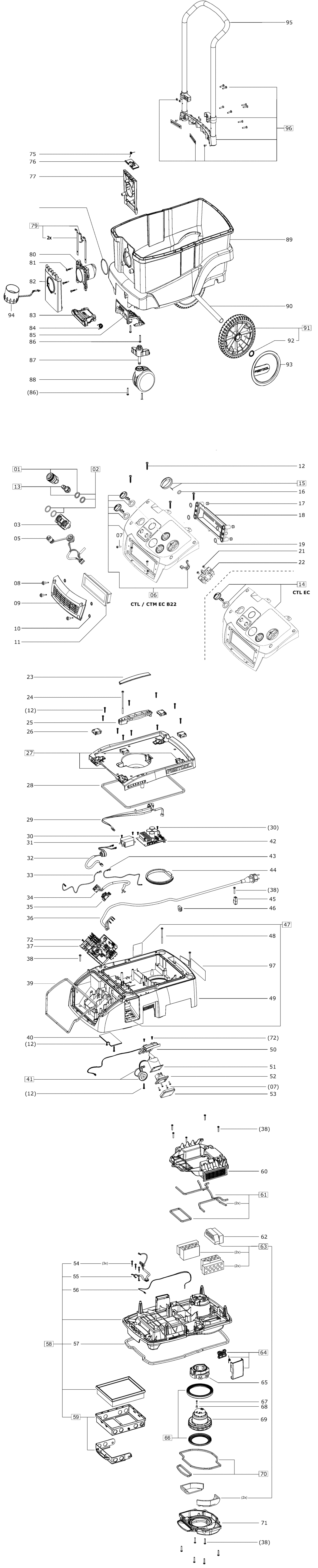 Festool CTL 48 E LE EC R1 / 10019072 Spare Parts