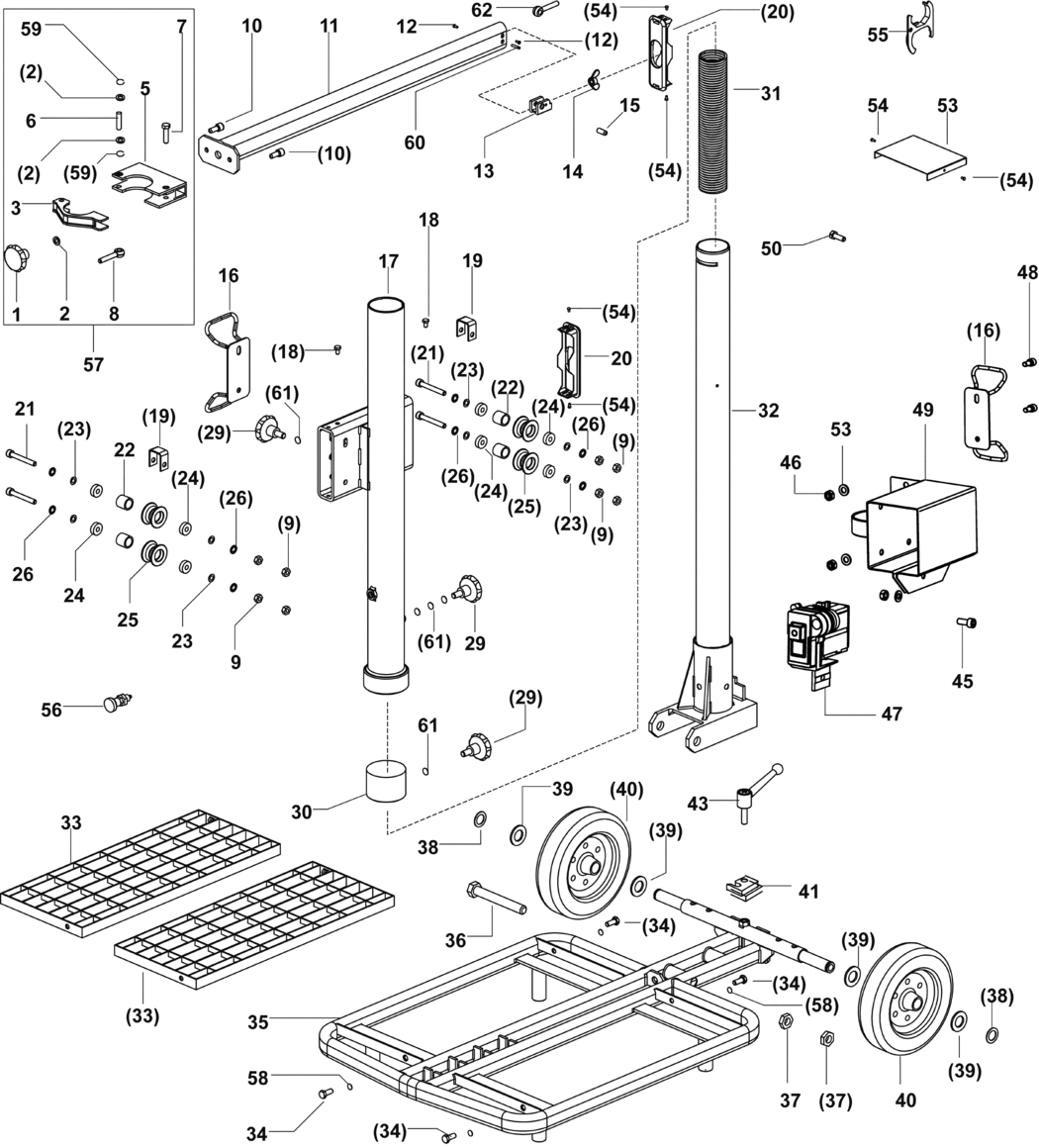 Festool MS 57 / 768209 Spare Parts